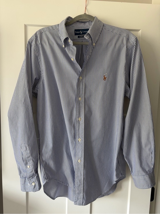 Ralph Lauren Other - Like New! Ralph Lauren Blue and White Pinstripe Button-Down Shirt
